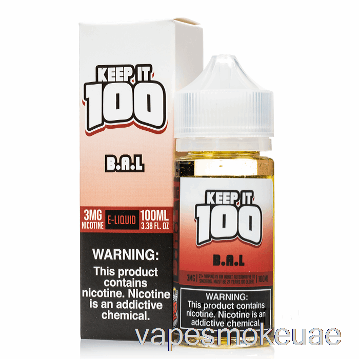 Vape Uae B.a.l. - احتفظ بها 100 سائل إلكتروني - 100 مل 0 ملغ